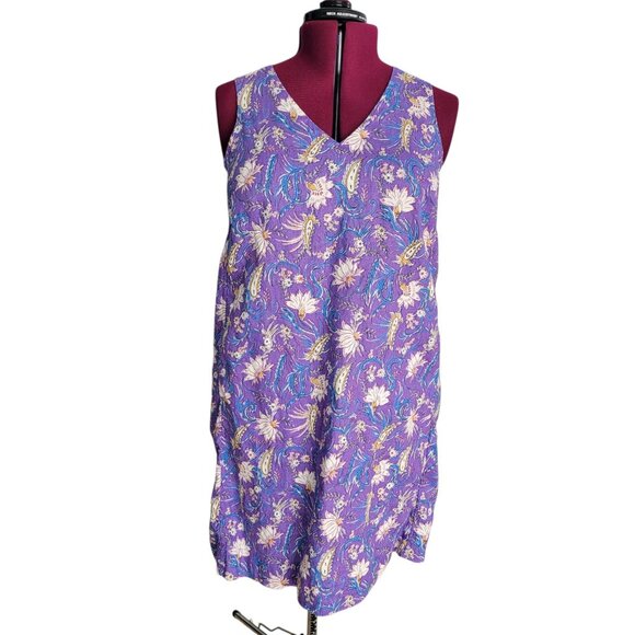 J.Jill Love Linen Floral Shift Dress (Size M) - Picture 1 of 7